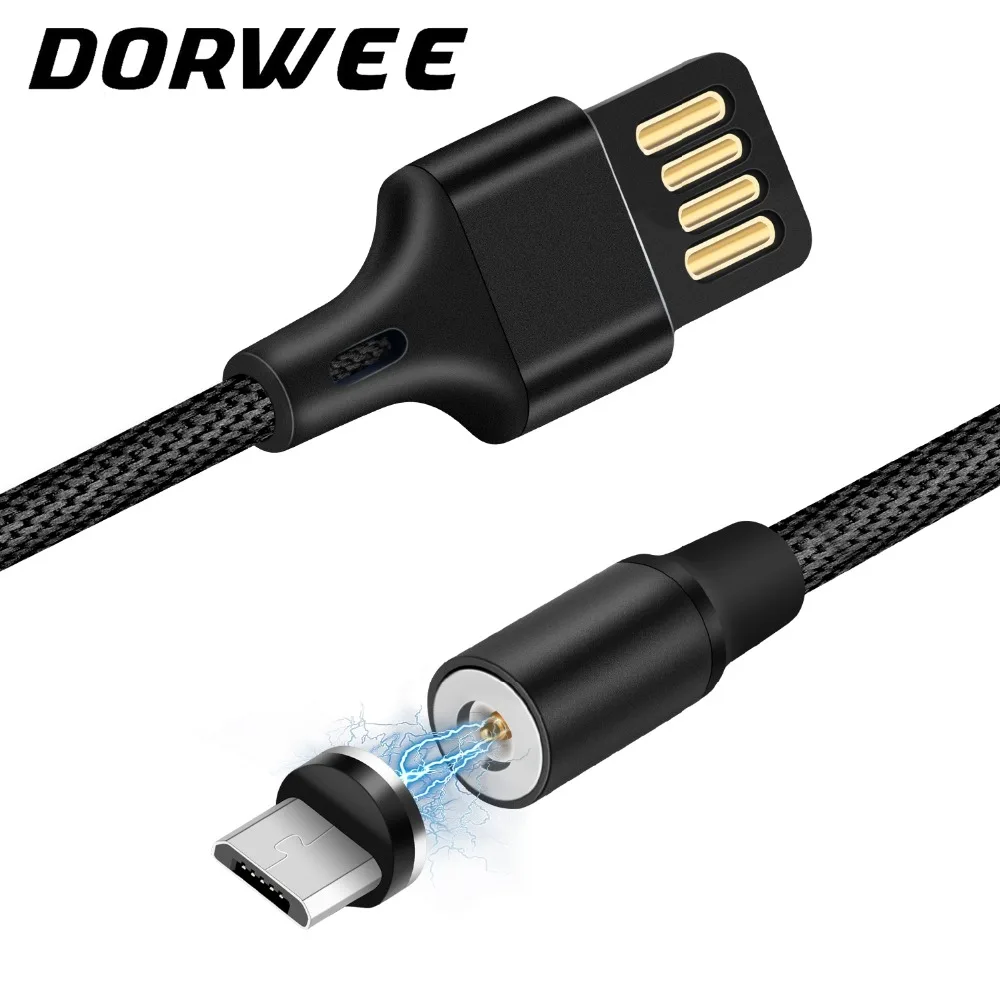 DORWEE Micro USB кабель Магнитный зарядное устройство для Xiaomi huawei Android мобильный телефон