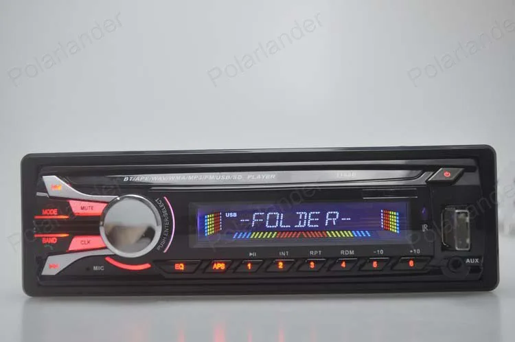 12 В автомобильный Радио тюнер стерео fm-радио bluetooth Съемная передняя панель MP3 аудио USB SD порт автомобильное радио Противоугонная