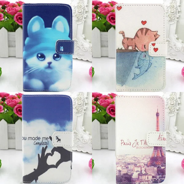 Кожаный чехол держатель карты мобильного телефона сумка Protector кожи флип wa для Sony