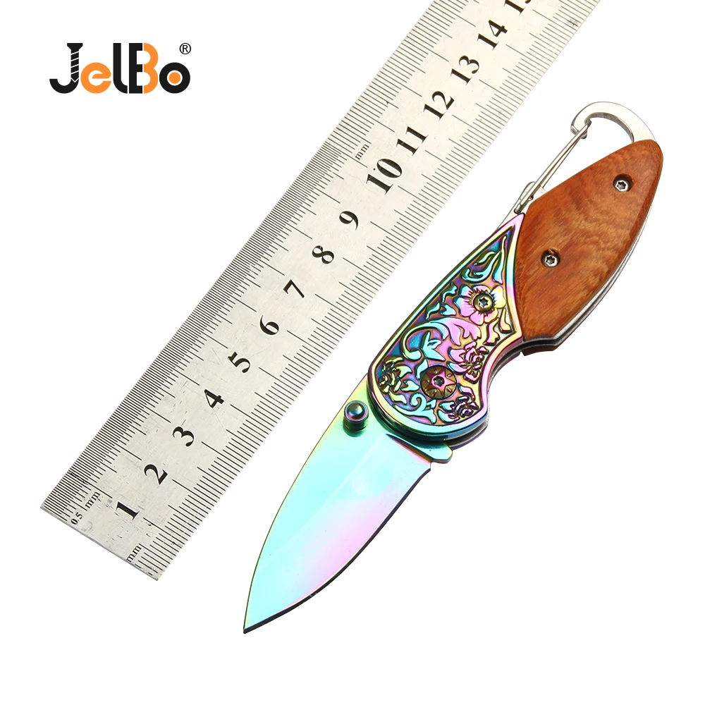 JelBo Мини Многофункциональный складной нож Портативный походный Тактический Открытый охотничий нож Карманный кухонный Фруктовый нож инструменты