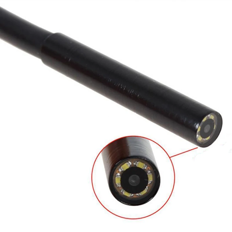 Эндоскоп с камерой 7 0 мм HD USB 6 светодиодный одами 1/1/1/2/2/3 м мягким кабелем