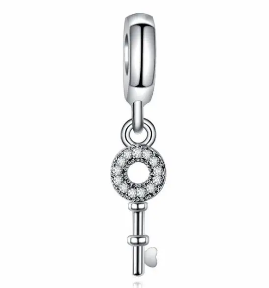 Простой стиль 2 цвета полый замок хрустальный кулон бусы подходят для брендовых