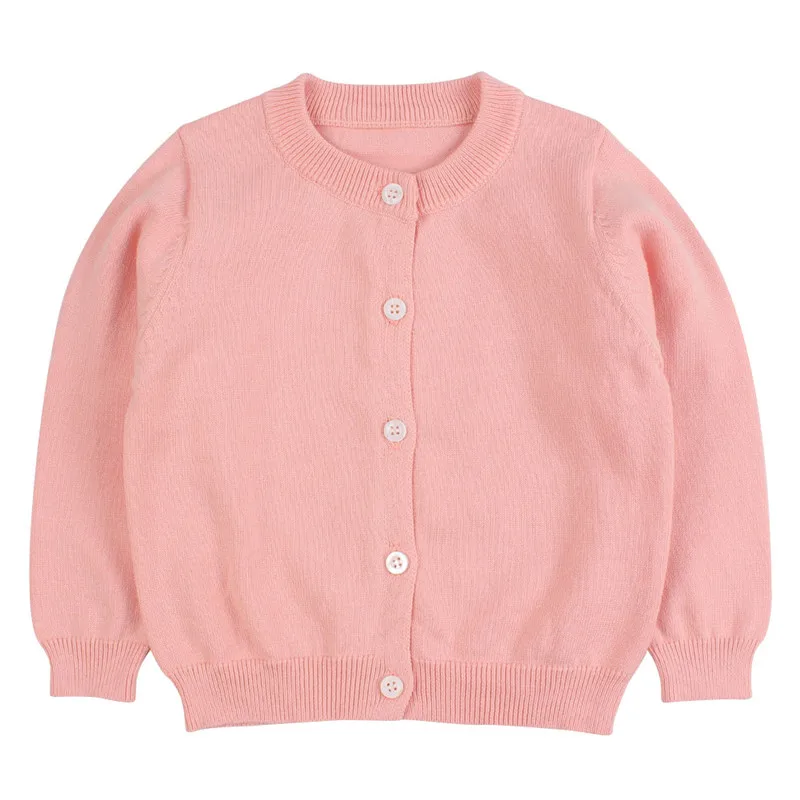 Solid Baby Sweater Kids Toddler Boys Girls Button Closure Cardigan Round Collar Long Sleeve Child Outfit Coat Elastic Pullover | Детская