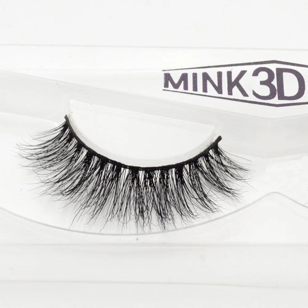 

visofree 1 pair 3d mink lashes wholesale 100% real mink fur Handmade crossing lashes individual strip thick lash 15
