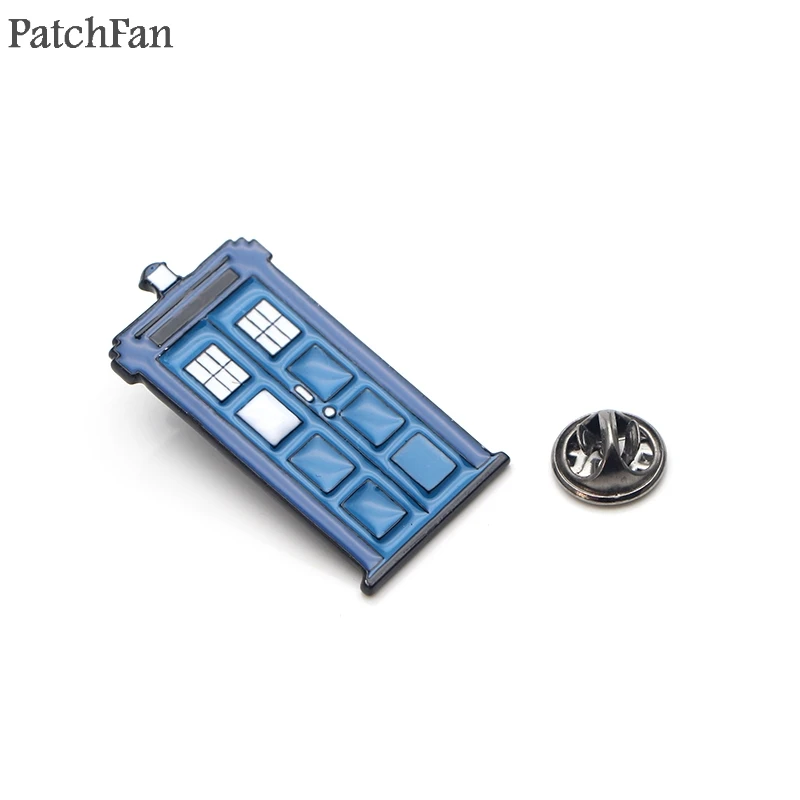 Patchfan Doctor Who телефонная будка цинковые булавки para рюкзак pride clothes медаль для сумки рубашка значок броши для мужчин и женщин A1811