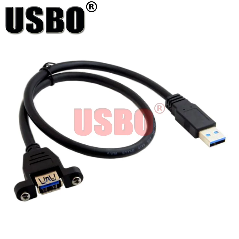 Высококачественный черный кабель для передачи данных 0 5 м 8 USB3.0 штекер-гнездо