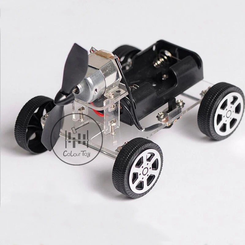 Мини-мотор DIY Набор роботов обучающая сборка умная ветряная мельница машина