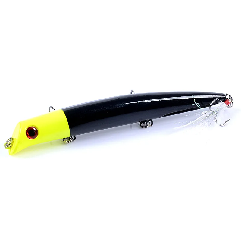 Ufishing 12.8cm/15.4g Top Water Fishing Lure 1Pcs/Lot Minnow Popper Bait Quality Plastic Bass Pike Lures | Спорт и развлечения