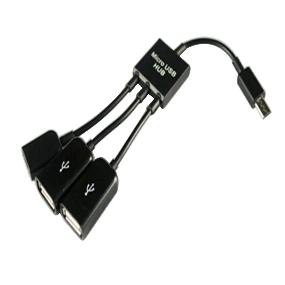 3 в 1 Мужской и Женский двойной Micro USB 2 0 хост OTG Кабель-адаптер | Электроника