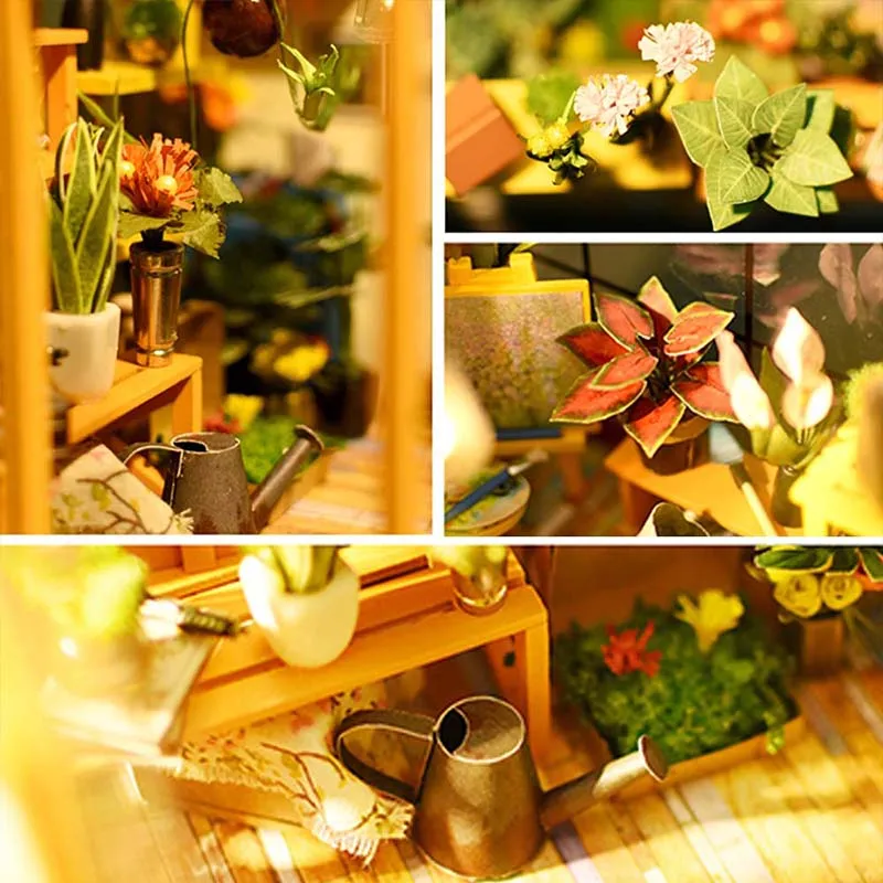 DIY Миниатюрный Кукольный домик Реалистичные 3D деревянные кукольные домики