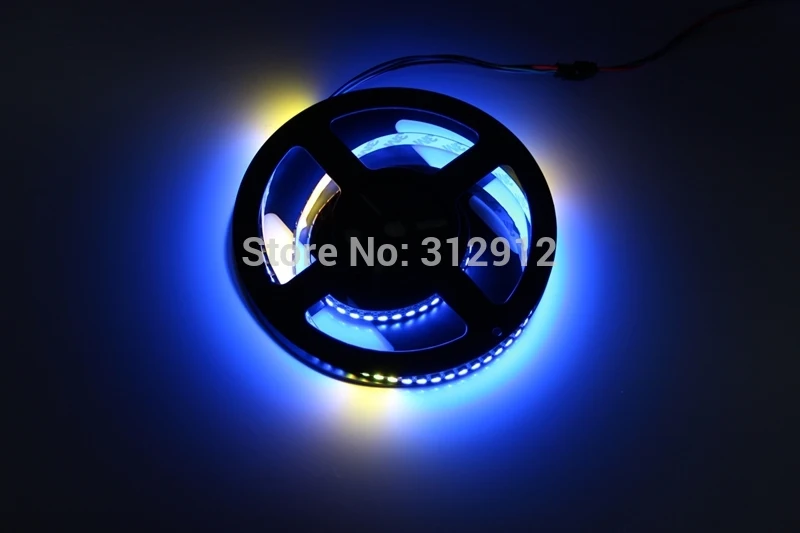 Белая печатная плата 1 метр 144 шт Адресуемая Светодиодная лента для пикселей