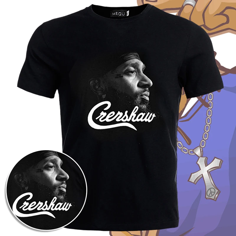 Футболки memento Nipsey Hussle, летние крутые Топы с коротким рукавом, футболки в стиле хип-хоп, повседневные свободные черные хлопковые футболки