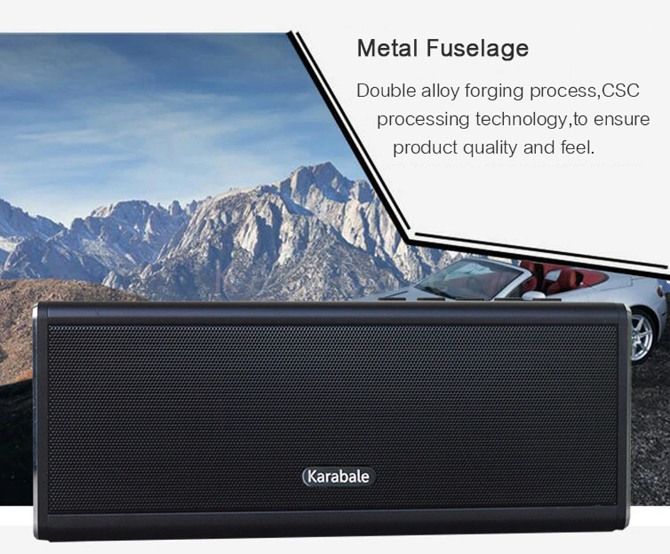 20 Вт HIFI Bluetooth динамик металлический супер бас портативный беспроводной настольный автомобильный динамик 4000 мАч power Bank Mic PK Anker SoundCore 2