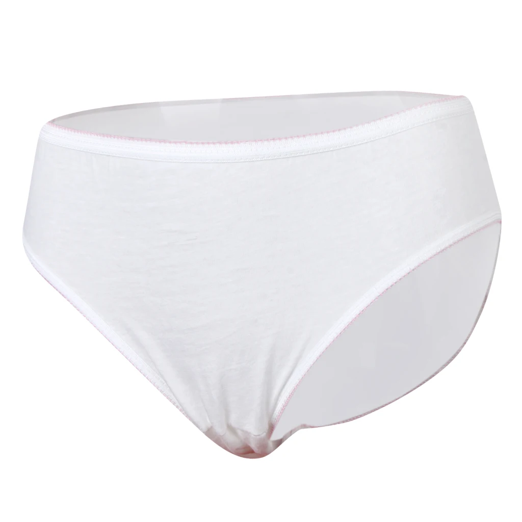 Женские белые хлопковые одноразовые трусики нижнее белье для путешествий