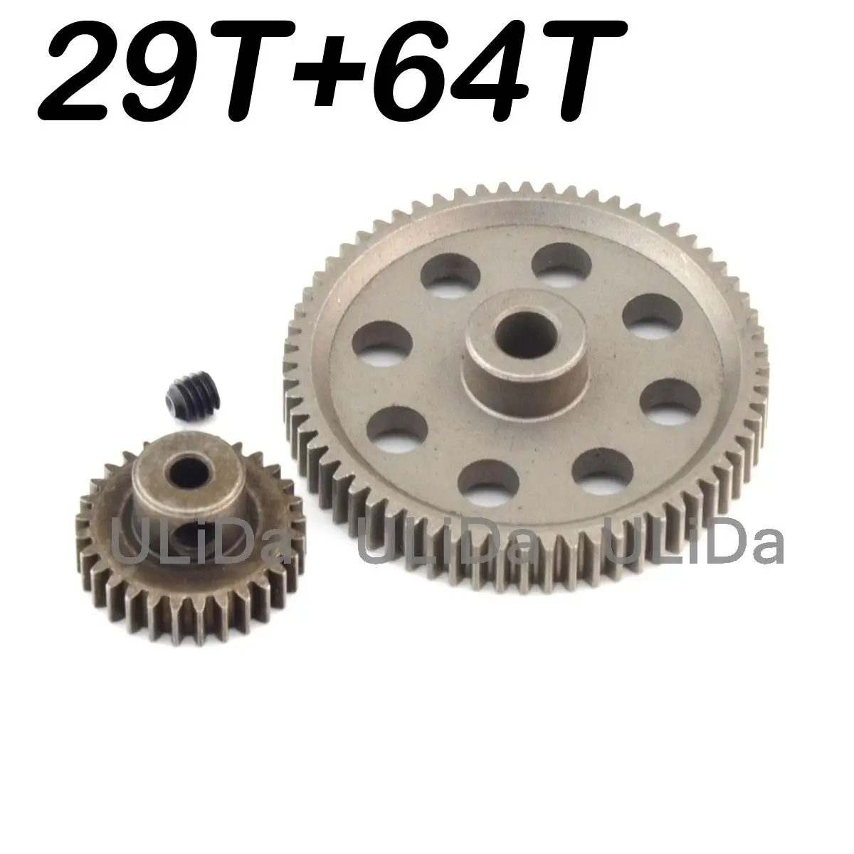 

11184 & 11189 Steel Metal Differential Main Gear 64T Motor Gear 29T For HSP 1/10 RC Model Car