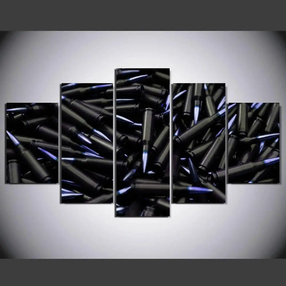 HD 5 Панель Холст Книги по искусству пули Картина Home decor плакат картина для