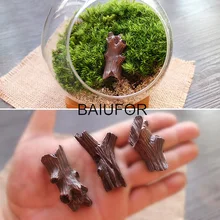 BAIUFOR миниатюрная имитация коричневого дерева основание пня