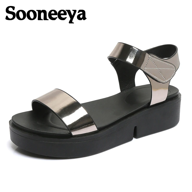 Сандалии Sooneeya женские в римском стиле богемные пляжные шлепанцы на плоской