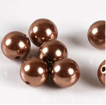 4 ujewelry Fine набор украшений для женщин, имитация жемчуга, ювелирные изделия в африканском стиле ювелирные изделия ожерелье Нигерийским бисером комплект ювелирных изделий Свадебная вечеринка - Окраска металла: made in coffee