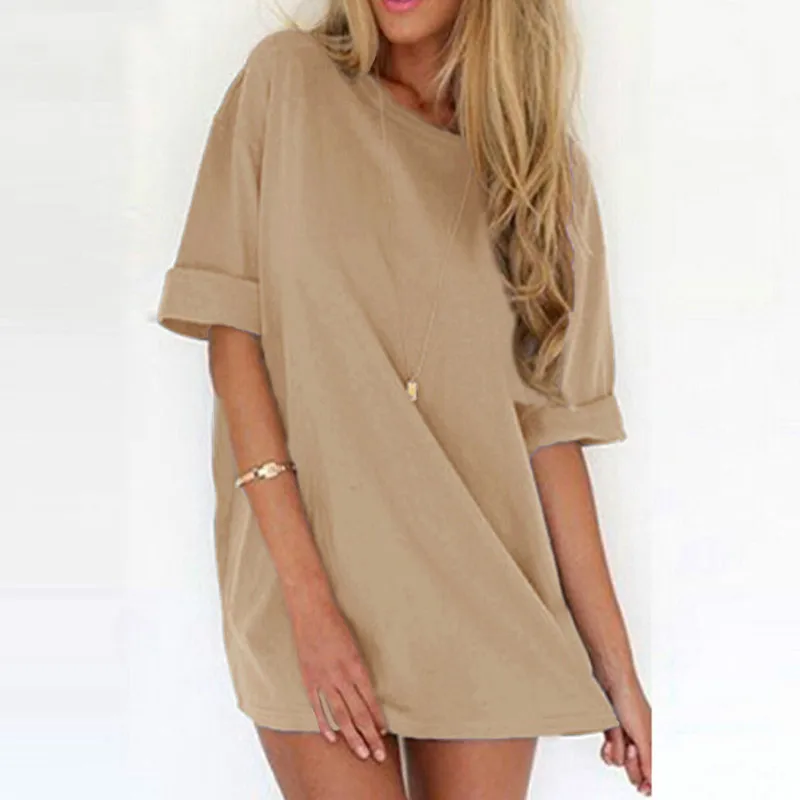 Для женщин Повседневное пикантные однотонные с круглым вырезом мини-платье 5XL