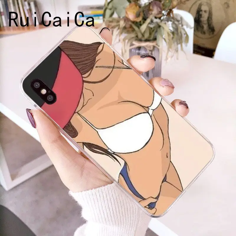 RuiCaiCa Сексуальная Девушка Лето Twerk It Swag на мягкий прозрачный ТПУ чехол для