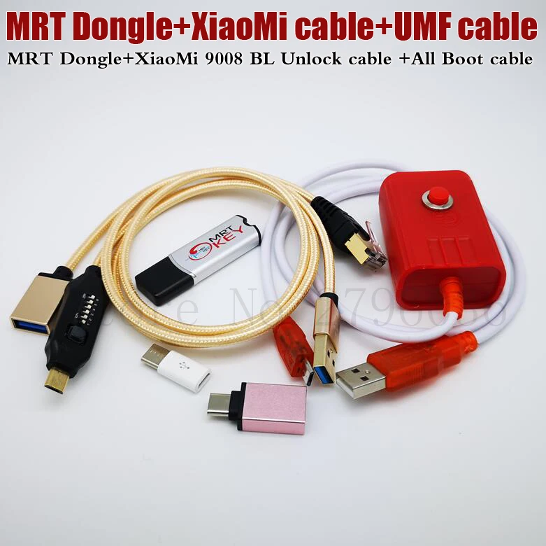 Новейший MRT ключ 2 ключ+ для Xiaomi кабель edl+ UMF набор всех загрузочных кабелей(легкое переключение) и Micro USB к type-C адаптация
