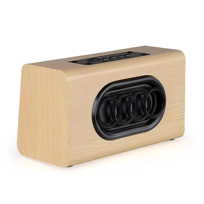 Новинка 2017 спикер W7 ретро деревянный HIFI 3D двойной громкий динамик s Bluetooth