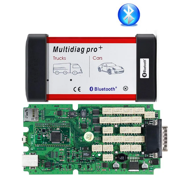 Multidiag Bluetooth A+ Qaulity CDP TCS PRO plus bluetooth,1/,03 keygen программное обеспечение obd ii функция OBD2 автоматический сканер диагностический инструмент - Цвет: Multidiag Bluetooth