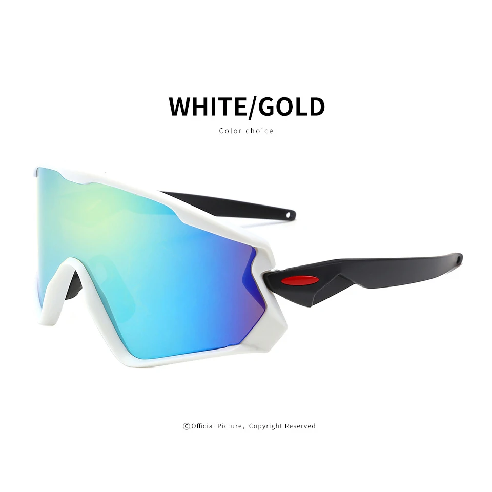white gold Очки для велоспорта, очки для горного велосипеда, шоссейного велосипеда, спортивные солнцезащитные очки для велоспорта, мужские очки Gafas oculos, мужской велоспорт - Цвет: white gold