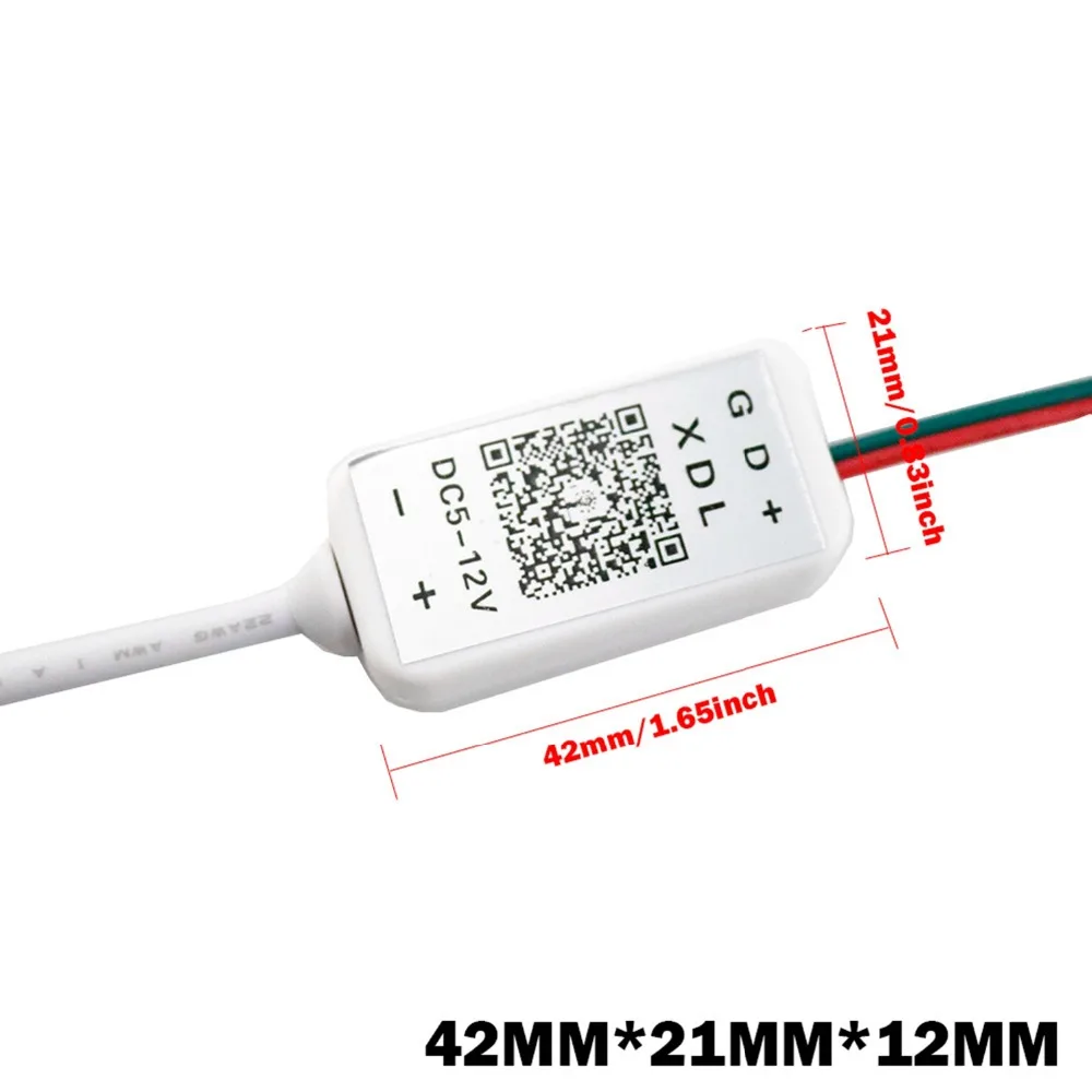 5V 12V Мини RGB Управление Magic светодиодный пикселей Bluetooth с помощью приложения на