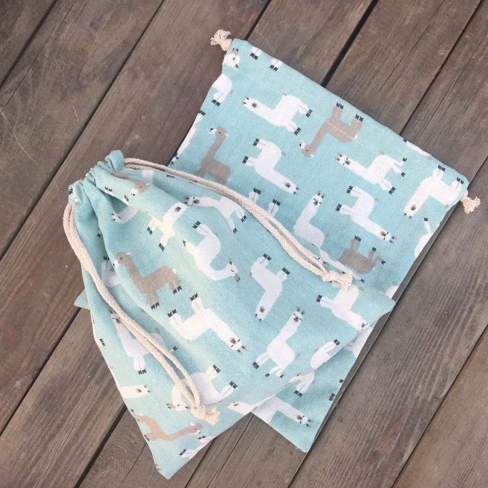 Многоцелевая сумка HMS1pc из хлопка и льна на шнурке вечерние подарочные пакеты с