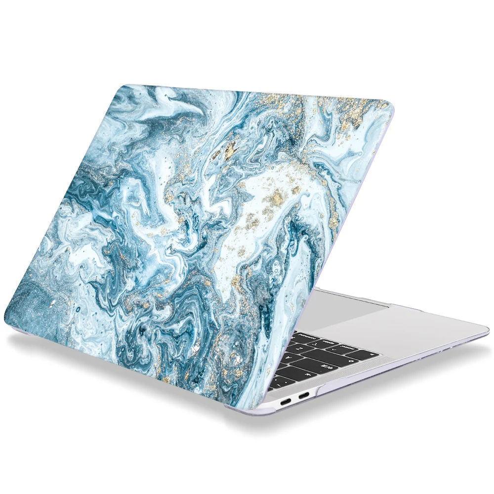 Чехол для ноутбука Apple MacBook Air 11 13 Pro retina 12 13 15 для Mac book Pro 13,3 15,4 Touch bar мраморный пластиковый жесткий чехол