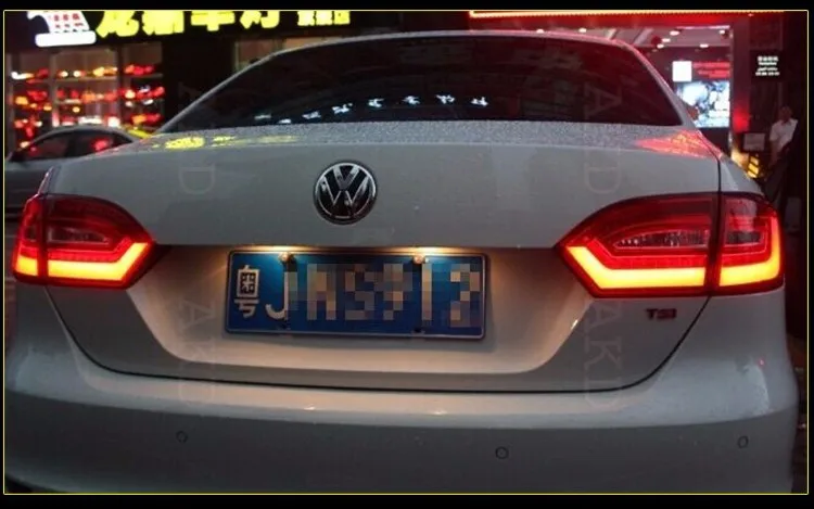 Автомобильный Стайлинг для VW Jetta задний светильник в сборе 2011- Jetta MK6 светодиодный задний светильник светодиодный задний фонарь DRL с комплектом hid 2 шт