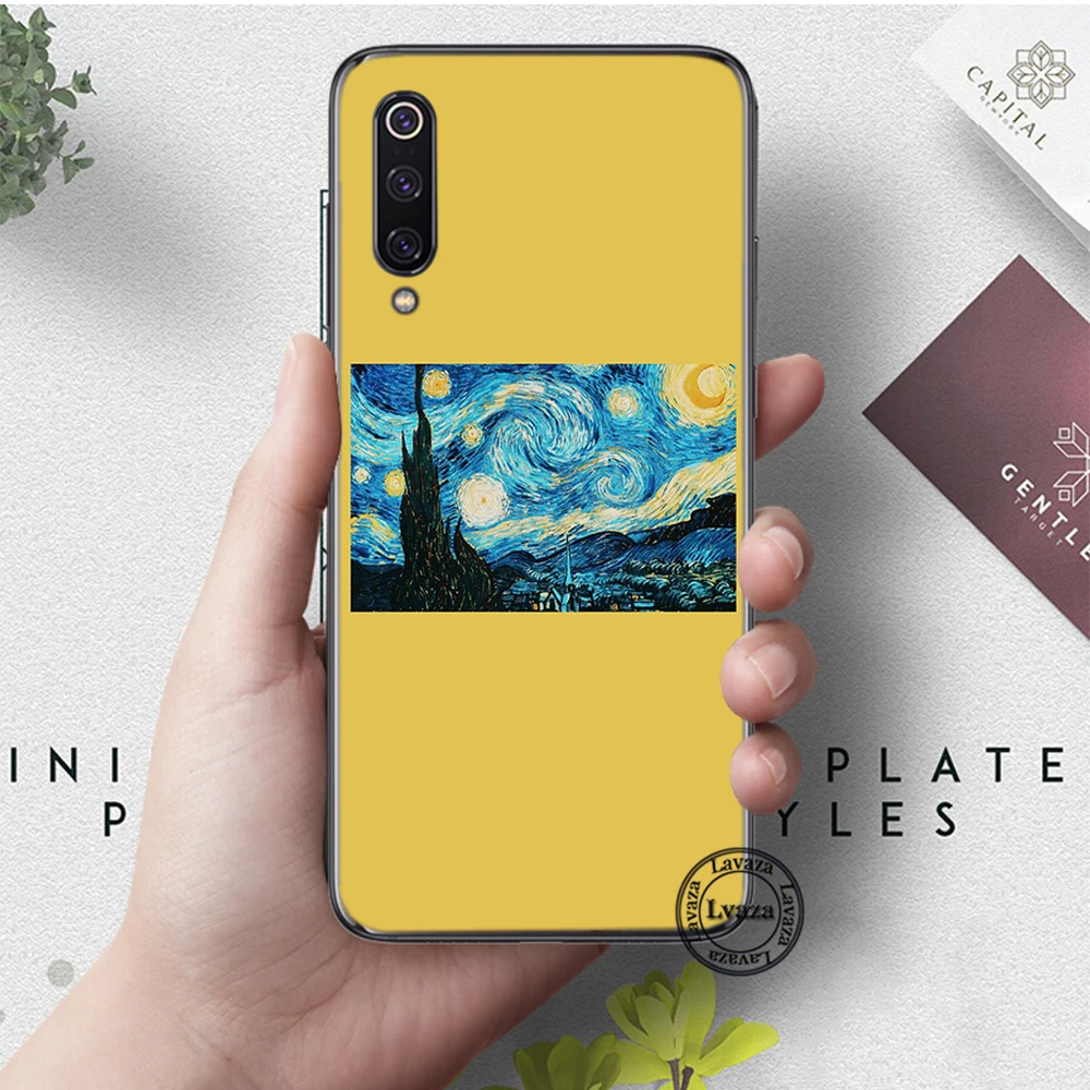 1 Отличная Живопись Ван Гог силиконовый чехол для Xiaomi Mi 5X6 6X8 9 SE 9T Pro CC9E CC9 A3 F1 A1 A2 Lite MAX 3 - Цвет: 1
