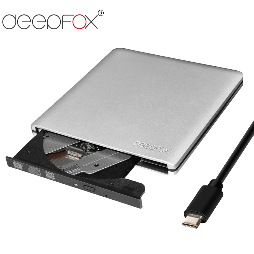 Внешний CD/DVD RW проигрыватель Deepfox USB 3 1 Type C оптический привод DVD горелка