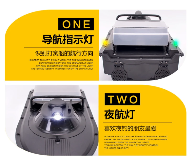 JABO 2BD 20A 10A RC приманка лодка рыболовный искатель заманчивые огни и обратное металлическое лезвие Крышка глубина воды обнаружение с сумкой