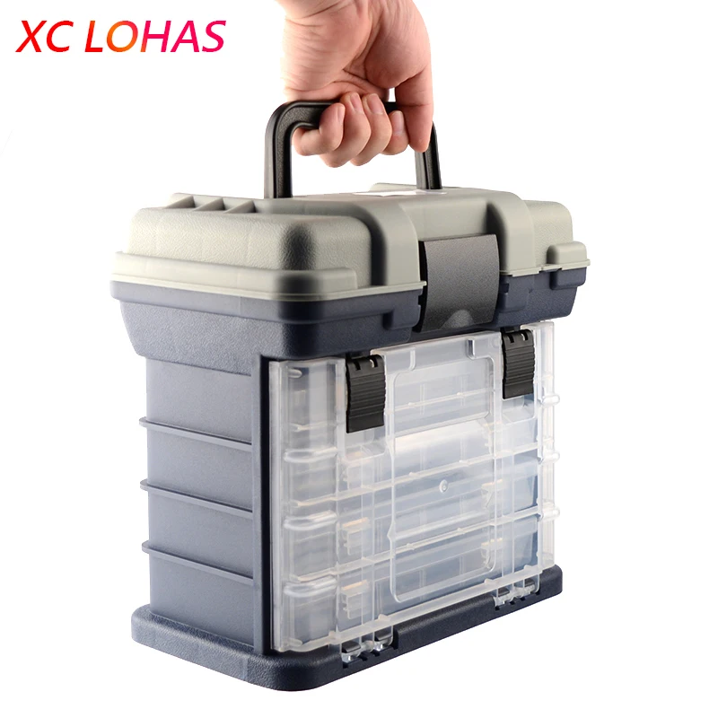 Высококачественная коробка для рыболовных снастей с пластиковой ручкой 5