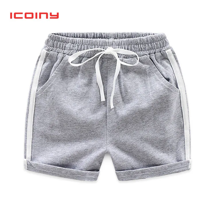 Короткие штаны Icoiny для мальчиков летние хлопковые повседневные шорты до колена с