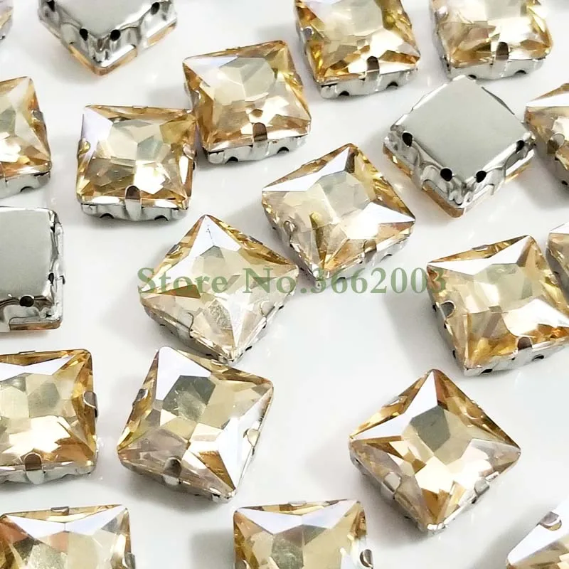 Золотые чемпионские высококачественные стеклянные кристаллы пришивные камни