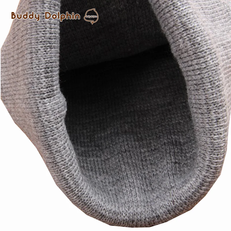 Прохладный детские шляпа для малышей Дети Твердые Цвет трикотажные Шапки