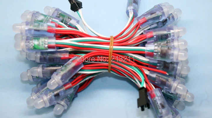 AAA 1000 шт 12 мм WS2811 RGB светодиодный пиксельный модульный IP68 водонепроницаемый DC5V