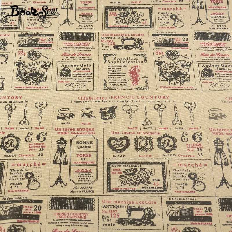 Ткань для шитья хлопчатобумажная льняная ткань скатерть книг подушка сумка