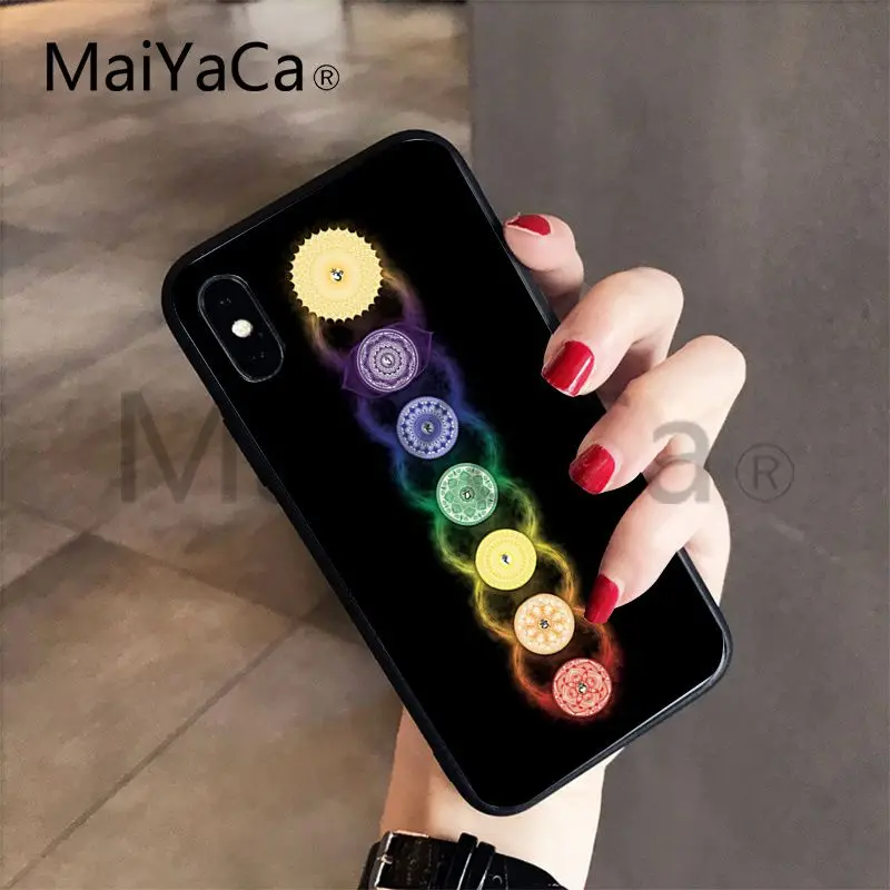 MaiYaCa Мандала чакра для йоги красивые мягкие Аксессуары телефонов чехол iPhone 7 6 X 6S