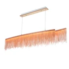 Nordic D506080cm 364852wLED rose gold Alu. Подвесной светильник-цепочка L100cm 120cm 150cm, серебряный светильник, подвесной светильник