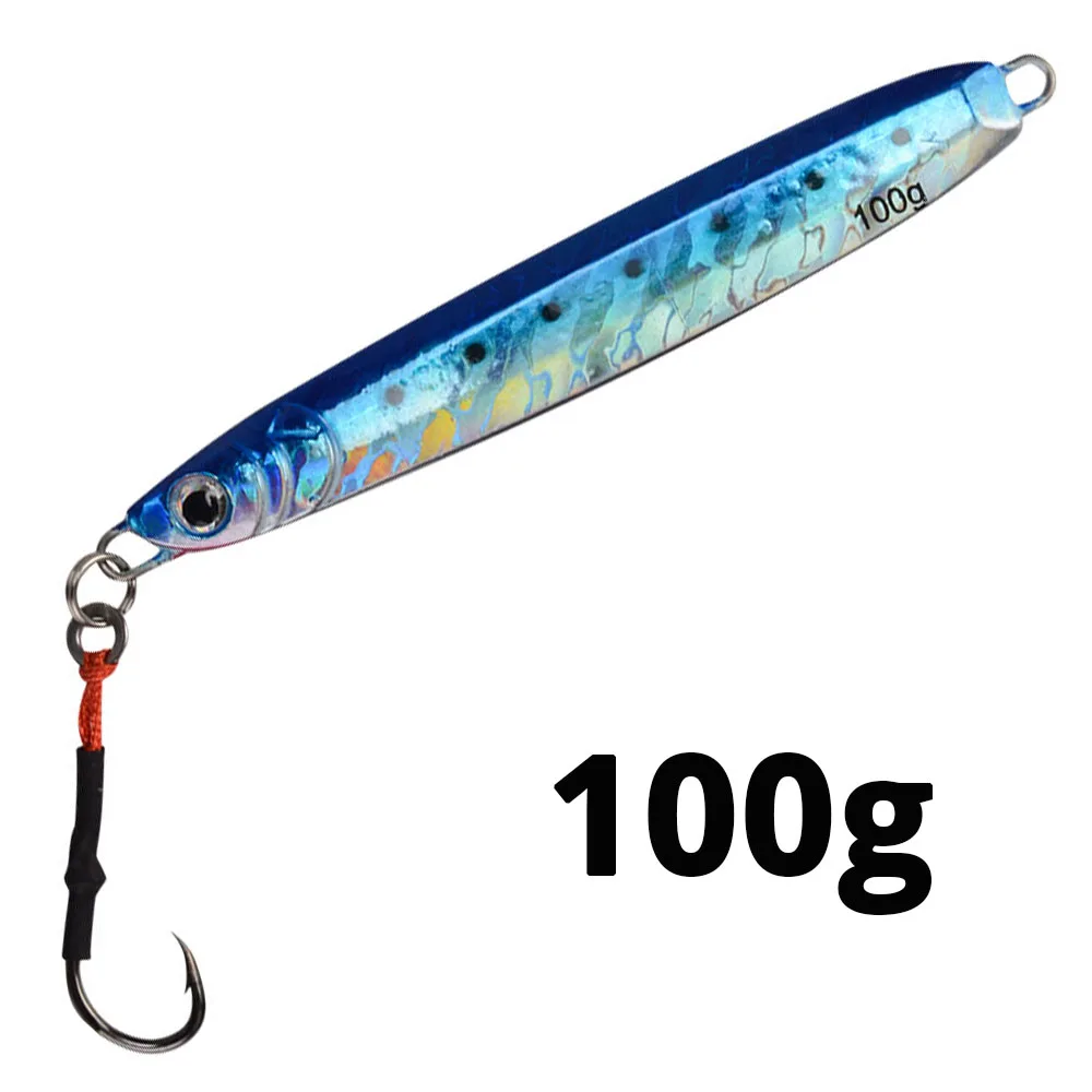 100g-3 KastKing 100 г 150 г приманка для морской рыбалки с одним крюком, 4 цвета, Морская Лодка, жесткая металлическая приманка для рыбалки - Цвет: 100g-3