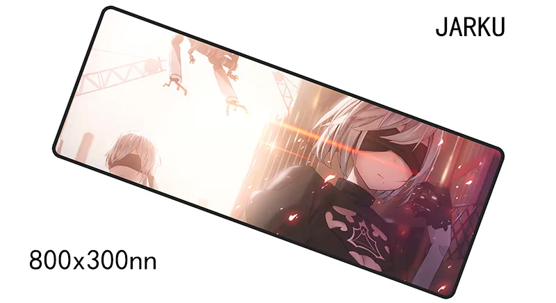 Size 800x300x2mm NieR Automata коврик для мыши 800x300x2 мм коврики для мыши notbook компьютерный коврик для мыши Аниме игровая мышь геймерская клавиатура коврики для мыши - Цвет: Size 800x300x2mm
