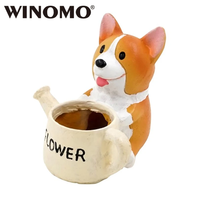 Милая собака лейки в форме Горшок Смолы сочные плантатор декоративный цветочный