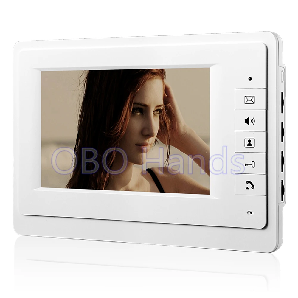 Бесплатная доставка 7 ''TFT цветной видеодомофон домофон видео дверной звонок