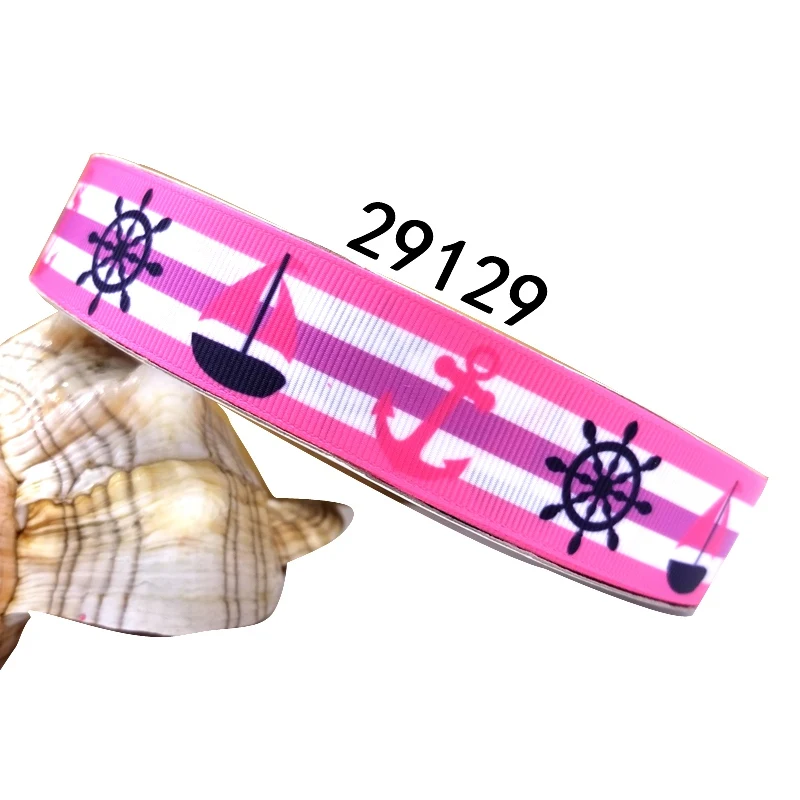 29129 50 ярдов мультфильм напечатанный grosgrain ленты 27767 - Цвет: 29129
