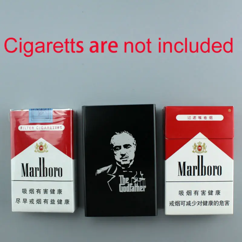 Итальянская мафия Крестный отец Голливудского кино Металлический корпус из алюминиевого сплава Дымовой подарочный набор на 20 сигаретных палочек.